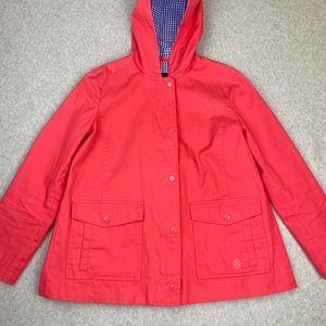 Talbots Red Hooded Cotton Jacket